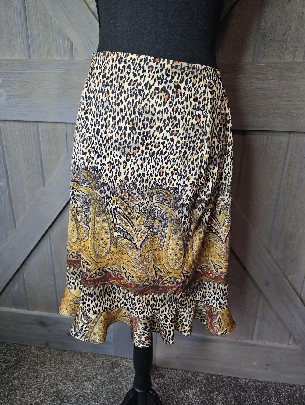 Y2k No Boundaries Cheetah Print Skirt sz XL